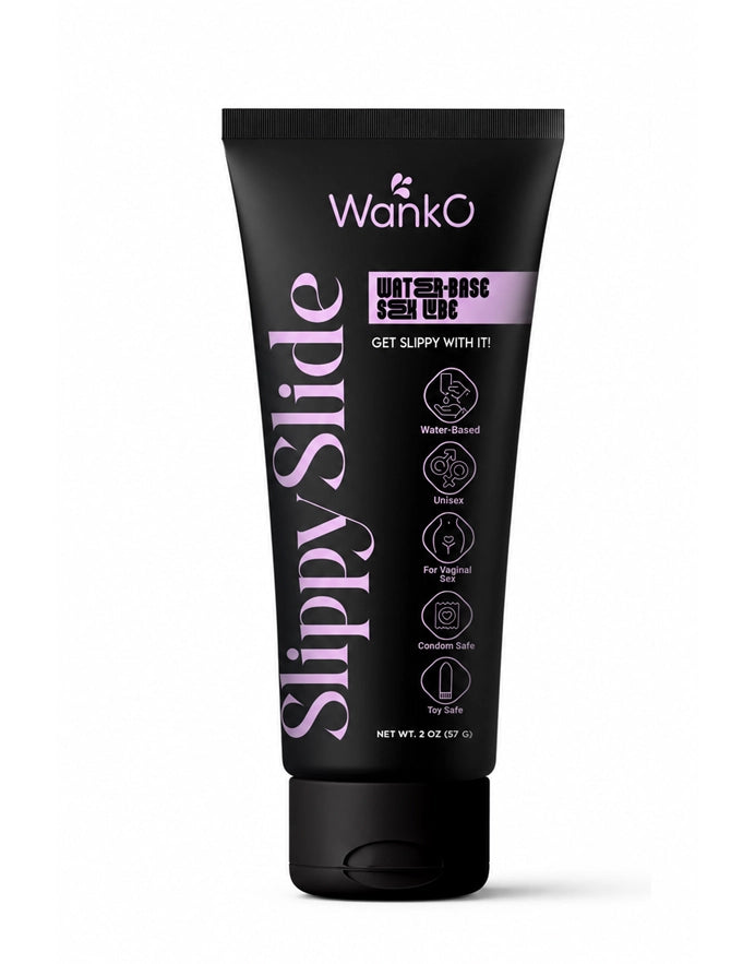 WankO Slippy Slide Water-Based Lubricant — Unscented, 2 oz