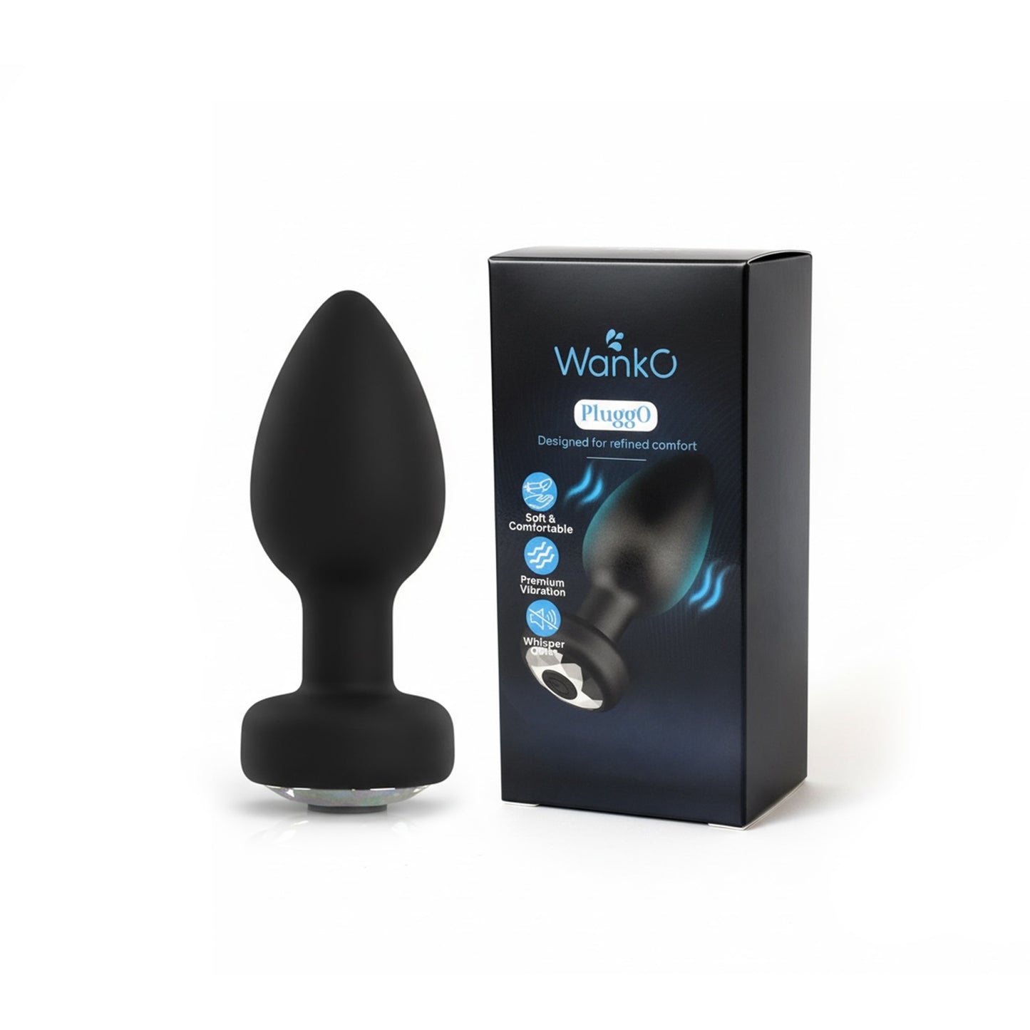 WankO Pluggo: App-Controlled Unisex Vibrating Anal Plug