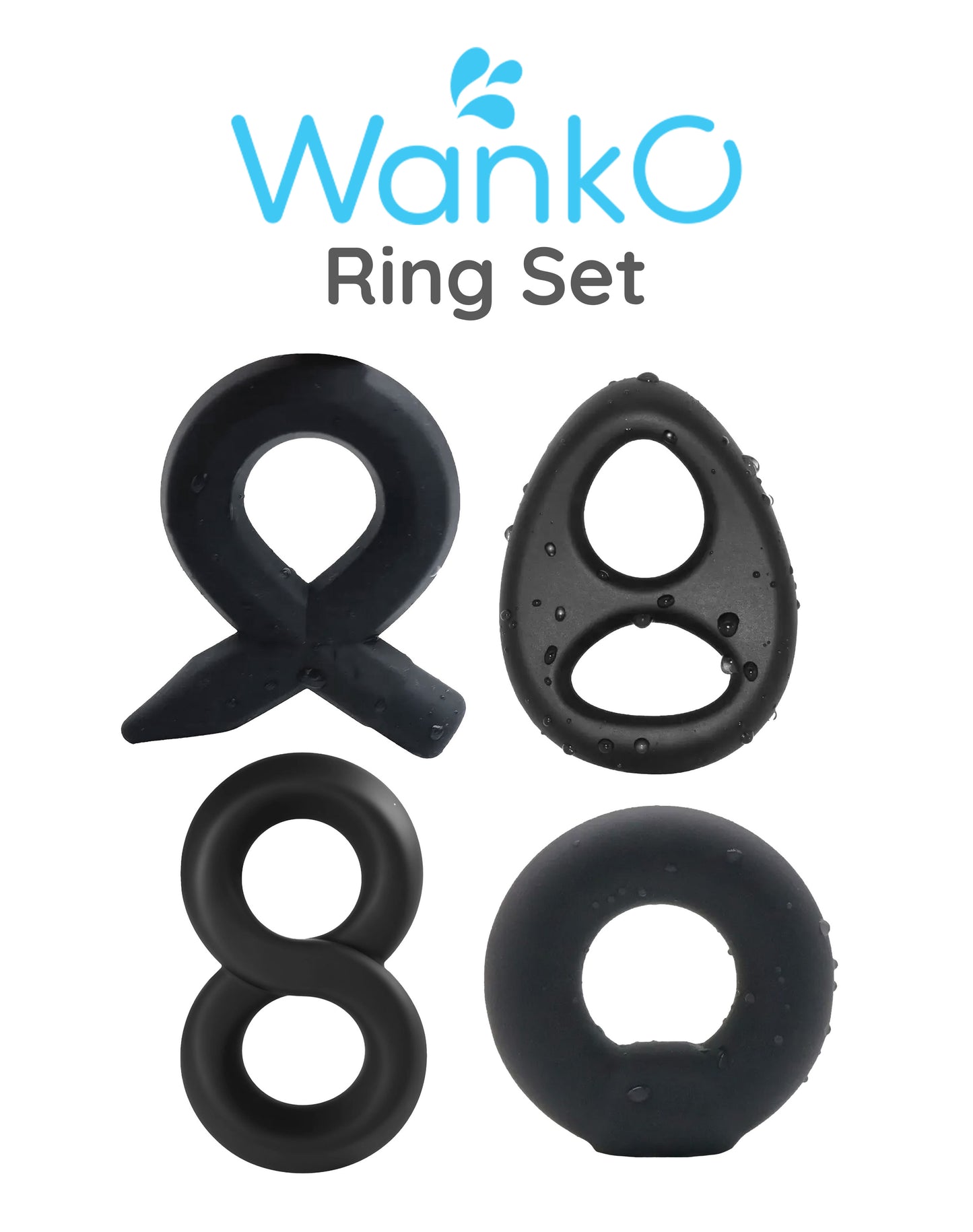 WankO 4-Piece Signature Cock Ring Set